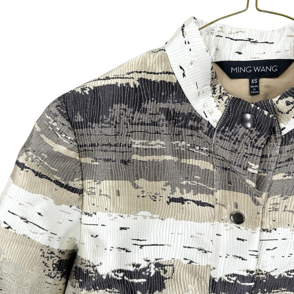 New MING WANG Jacket Snaps, Lined, Metallic - Picture 4 of 8